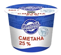 Сметана &quot;Минская марка&quot; SACMI 25% 380 г